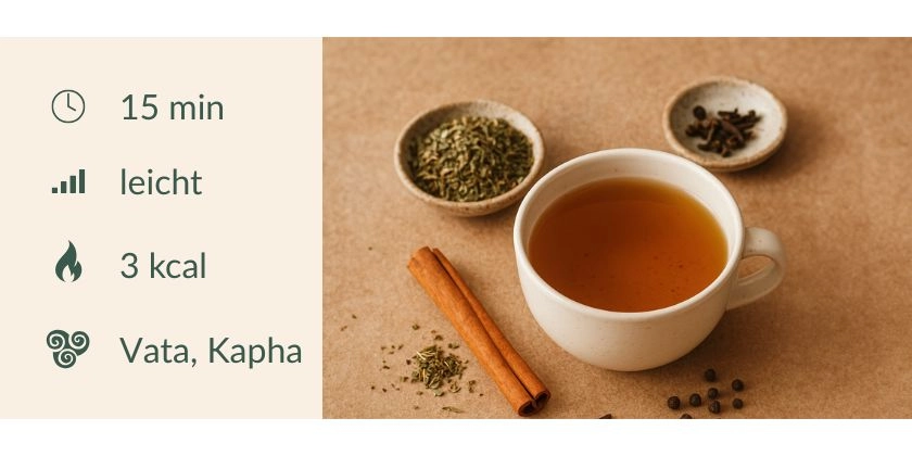 Würziger Tulsi-Tee mit Nelke & Zimt